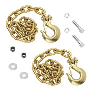 Reese - Reese Goose Box™ Accessory, Safety Chain Kit (Contains: (2) Grade 70, 5/16" x 44" w/ 5/16" Clevis Hook & Mounting Hardware)