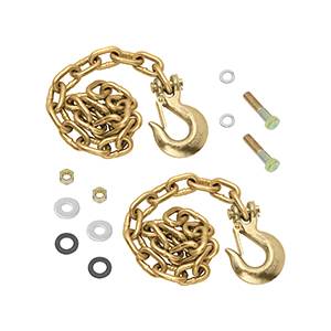 Reese - Reese Goose Box™ Accessory, 20K Safety Chain Kit (Contains: (2) Grade 70, 3/8" x 44" w/ 5/16" Clevis Hook & Mounting Hardware)