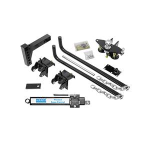 Reese - Reese RB Wt. Dist. Kit w/Shank, Friction Sway Control, 2-5/16" Chrome Hitch Ball, Sway Control Ball, Chains & Hardware, 10,000 lbs. (GTW), 750 lbs. (TW)