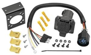 Tow Ready - Tow Ready 4-Flat to 7-Way Flat Pin U.S. Car Connector Adapter