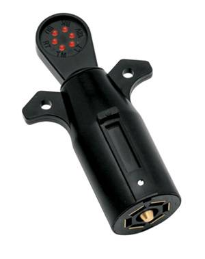 Tow Ready - Tow Ready 7-Way Flat Pin Car End Tester w/LED Display