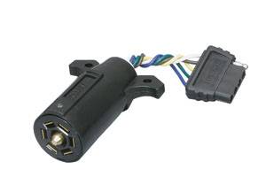 Wesbar - Wesbar 7-Way Blade to 5-Flat, 6" Wire Adapter