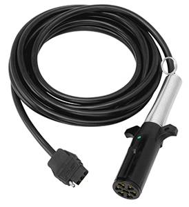 Wesbar - Wesbar Ag Straight Section Harness w/ 7-Pin Ag Plug and 4-Flat, 30' Long