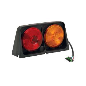 Wesbar - Wesbar Dual Ag Light w/Red/Blank Amber/Amber w/Brake Light Function, Includes Right Hand 4-Flat Male Plug Weather Pack - Custom