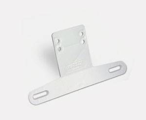 Wesbar - Wesbar License Plate Bracket, Plastic, White