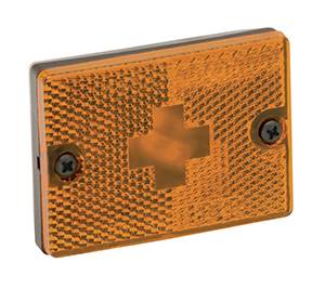 Wesbar - Wesbar Side Marker/Clearance Light w/Reflex & 18" Pigtail, Amber