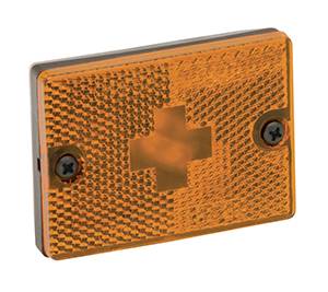 Wesbar - Wesbar Side Marker/Clearance Light w/Reflex & 18" Pigtail, Amber