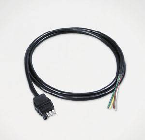 Wesbar - Wesbar 4-Flat Trailer End Connector, 14' Jacketed Cable