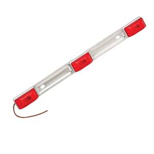 Wesbar - Wesbar ID Bar-SS, Waterproof (w/White Bases), Red