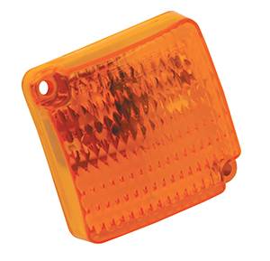 Wesbar - Wesbar Replacement Part, Lens, Amber, Side Marker/Clearance, Square