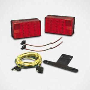 Wesbar - Wesbar LED Waterproof 4X6 Low Profile Taillight Kit