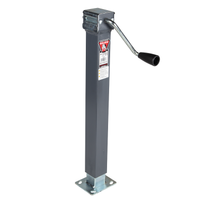 Bulldog - BULLDOG SWL 195 FL-XQ,  5,000 lbs. Support Cap., 15" Travel, No Mount,  O.T. Gray, I.T. Zinc, Caster Base