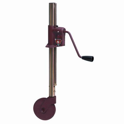 Bulldog - BULLDOG Heavy Duty Jack,  A-Frame Weld-On/Bolt-On Bracket, Heavy-Duty 21" Long 1,200 Lb. Rack and Post, Steel Wheel