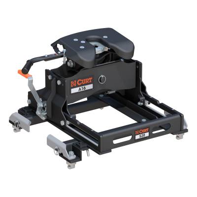 CURT - CURT A16 Sliding 5th Wheel Hitch, 16K, Select Silverado, Sierra, 6.5' Bed Puck System