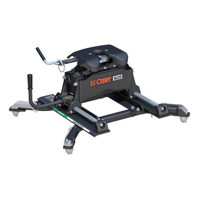 CURT - CURT Q20 Sliding 5th Wheel Hitch, 20K, Select Ram 2500, 3500, 6.5' Bed Puck System
