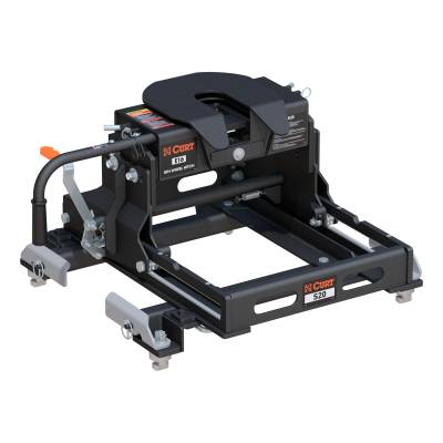 CURT - CURT E16 Sliding 5th Wheel Hitch, 16K, Select Silverado, Sierra, 6.5' Bed Puck System