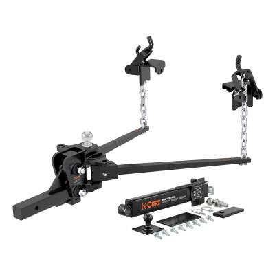 CURT - CURT Short Trunnion Bar Weight Distribution Hitch with Sway Control (10-15K, 28-3/8")