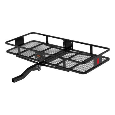 CURT - CURT 60" x 24" Black Steel Basket Cargo Carrier (Folding 2" Shank, 500 lbs.)