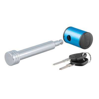 CURT - CURT 5/8" Hitch Lock (2" or 2-1/2" Receiver, Right-Angle, Chrome)