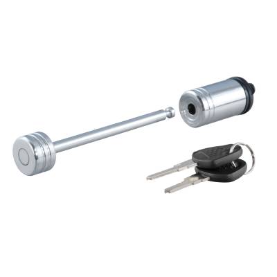 CURT - CURT Coupler Lock (1/4" Pin, 3-3/8" Latch Span, Barbell, Chrome)