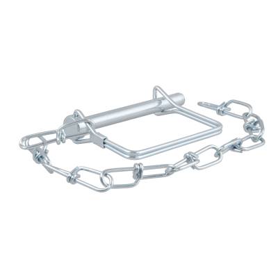 CURT - CURT 5/16" Safety Pin with 12" Chain (3" Pin Length)