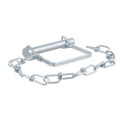 CURT - CURT 3/8" Safety Pin with 12" Chain (2-3/4" Pin Length)