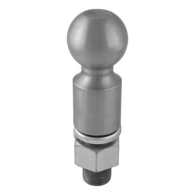 CURT - CURT 2-5/16" Trailer Ball (1-1/4" x 2-5/8" Shank, 2" Rise, 25,000 lbs., Raw Steel)
