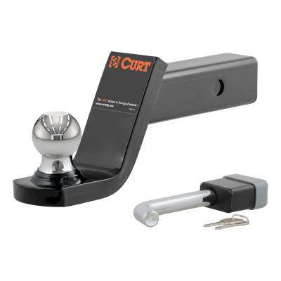 CURT - CURT Towing Starter Kit with 2" Ball (2" Shank, 7,500 lbs, 4" Drop)