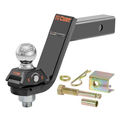 CURT - CURT RockerBall Cushion Hitch with 2" Ball (2" Shank, 7,500 lbs., 5" Drop)