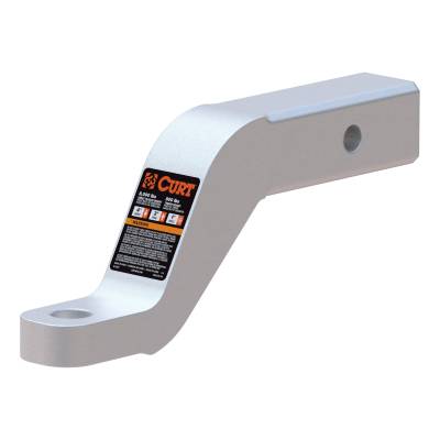 CURT - CURT Aluminum Ball Mount (2" Shank, 8,000 lbs, 4" Drop, 8-1/2" Long)