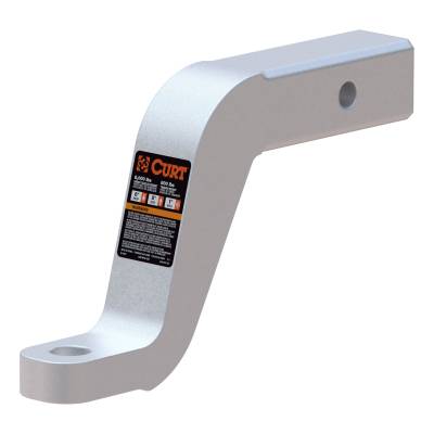 CURT - CURT Aluminum Ball Mount (2" Shank, 8,000 lbs, 6" Drop, 8-1/2" Long)