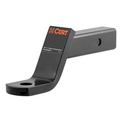 CURT - CURT Class 3 Ball Mount, Imported (2" Shank, 7,500 lbs., 4" Drop, 8-1/4" Long)