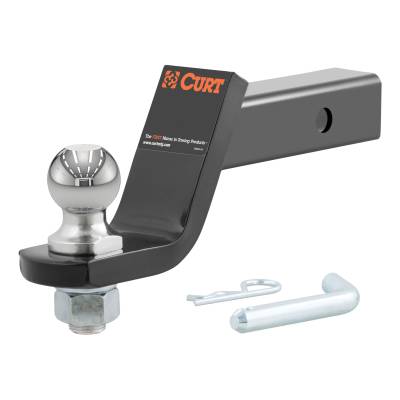 CURT - CURT Loaded Ball Mount with 1-7/8" Ball, Imported (2" Shank, 3,500 lbs., 4" Drop)