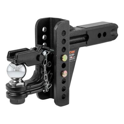 CURT - CURT Adjustable Channel Mount with 2-5/16" Ball & Pintle (2-1/2" Shank, 20,000 lbs.)