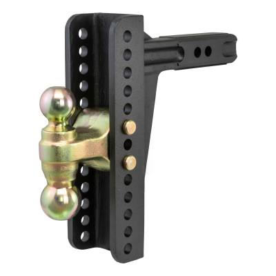 CURT - CURT Adjustable Channel Mount with Dual Ball (2" Shank, 14,000 lbs., 10-1/8" Drop)