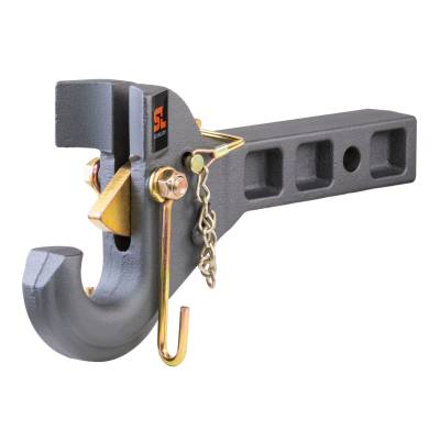CURT - CURT SecureLatch Receiver-Mount Pintle Hook (2" Shank, 14K, 2-1/2" or 3" Lunette)