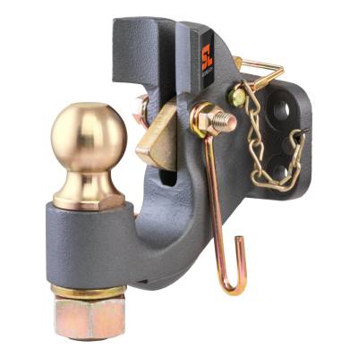 CURT - CURT SecureLatch Ball & Pintle Hitch (2" Ball, 20,000 lbs.)