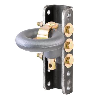 CURT - CURT SecureLatch Lunette Ring & Channel (40,000 lbs, 3" ID, 11-3/4" Channel Height)