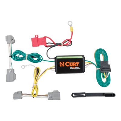 CURT - CURT Custom Wiring Harness, 4-Way Flat Output, Select Cadillac CTS Sedan