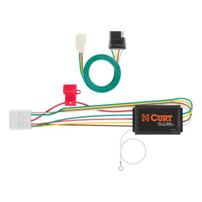 CURT - CURT Custom Wiring Harness, 4-Way Flat, Select Toyota Highlander, Lexus RX350