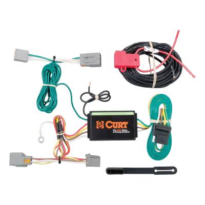 CURT - CURT Custom Wiring Harness, 4-Way Flat Output, Select Ford Transit Connect