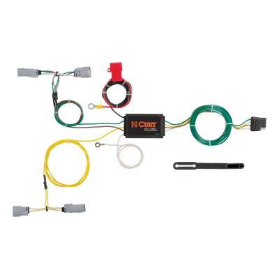 CURT - CURT Custom Wiring Harness, 4-Way Flat Output, Select Dodge Challenger