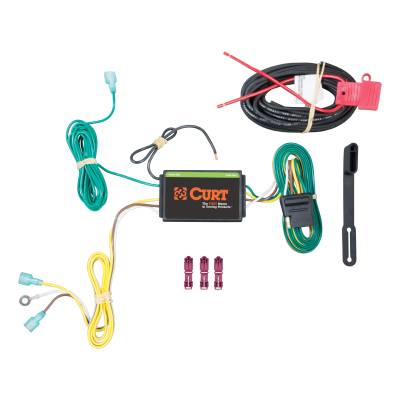 CURT - CURT Custom Wiring Harness, 4-Way Flat Output, Select Lincoln MKC