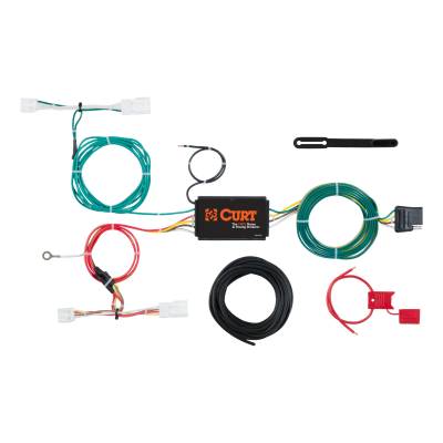 CURT - CURT Custom Wiring Harness, 4-Way Flat Output, Select Lexus NX200t, NX300h