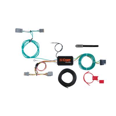 CURT - CURT Custom Wiring Harness, 4-Way Flat Output, Select Volvo V60