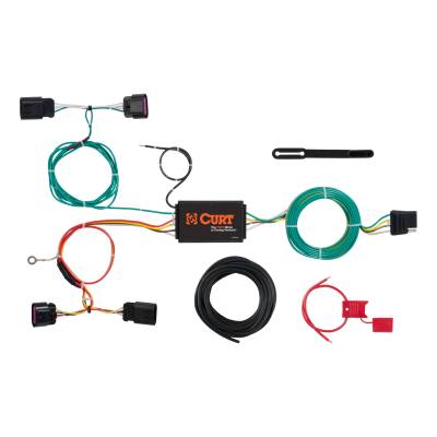 CURT - CURT Custom Wiring Harness, 4-Way Flat Output, Select Buick Verano