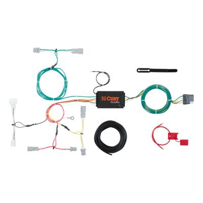 CURT - CURT Custom Wiring Harness, 4-Way Flat Output, Select Honda Accord Sedan