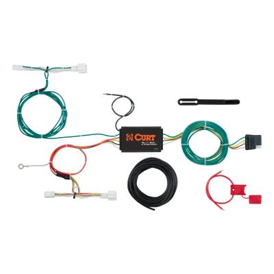 CURT - CURT Custom Wiring Harness, 4-Way Flat Output, Select Mazda CX-3