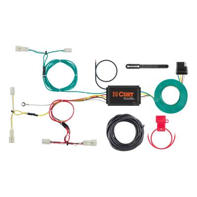 CURT - CURT Custom Wiring Harness, 4-Way Flat Output, Select Scion iA