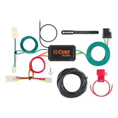 CURT - CURT Custom Wiring Harness, 4-Way Flat Output, Select Kia Optima